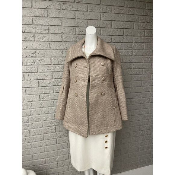 Ann Taylor Loft Wool Blend Double Breasted Coat Size 2P - Picture 1 of 15